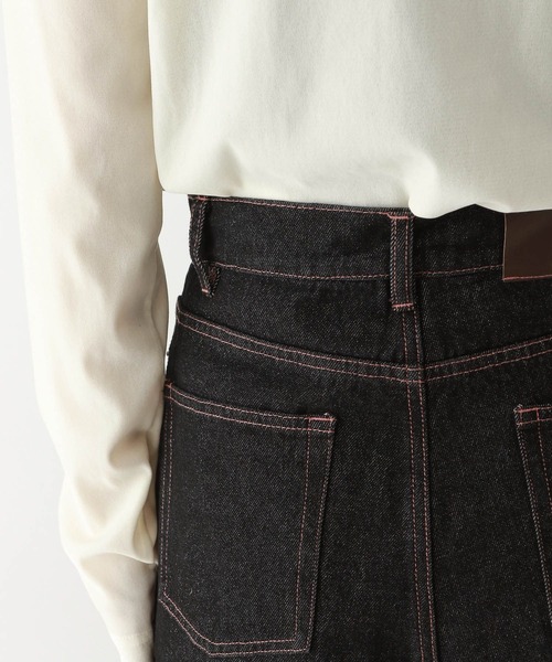 RAGEBLUE（レイジブルー）の「＜セットアップ対応＞ステッチデザイン/ロールアップデニムパンツ（デニムパンツ・レディース・ブラック・MEDIUM/SMALL）」の14枚目の写真