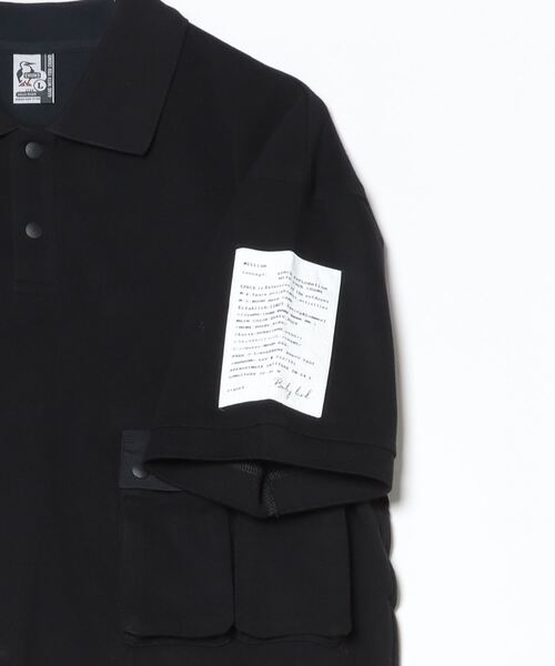 CHUMS(チャムス)の「【CHUMS】 Space Polo Shirt スペースポロシャツ(ポロシャツ・メンズ・ブラック/ホワイト・LARGE/MEDIUM/X-LARGE)」の5枚目の写真