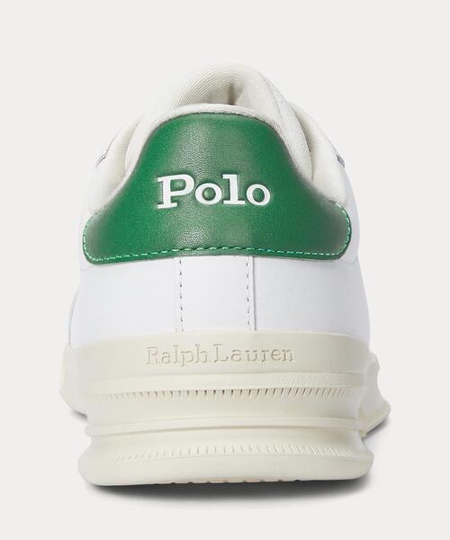 POLO RALPH LAUREN(ポロ ラルフ ローレン)の「ヘリテージ Court II ナッパ レザー スニーカー(スニーカー・メンズ・ホワイト・9.5D/9D/8.5D/8D/7.5D/7D/6D/5D/4D/10.5D/10D)」の6枚目の写真