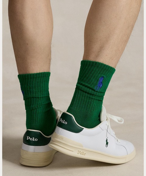 POLO RALPH LAUREN(ポロ ラルフ ローレン)の「ヘリテージ Court II ナッパ レザー スニーカー(スニーカー・メンズ・ホワイト・9.5D/9D/8.5D/8D/7.5D/7D/6D/5D/4D/10.5D/10D)」の8枚目の写真