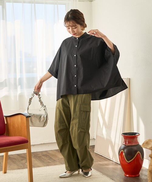 セール】限定展開 ドルマン スリーブ ブロード シャツ（シャツ