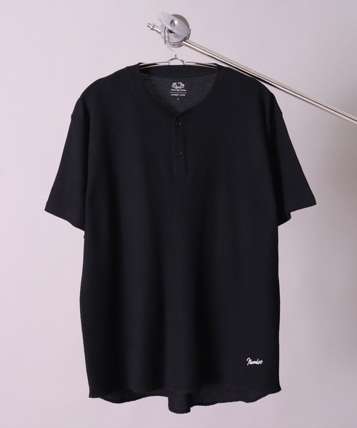 FRUIT OF THE LOOM(フルーツオブザルーム)の「(GA)【FTL×NUMBER(N)INE】【パックT】ワッフル ラウンドヘム ヘンリーネック Tシャツ(Tシャツ/カットソー・メンズ・ブラック/杢グレー/オフホワイト・L/M/XL)」の14枚目の写真