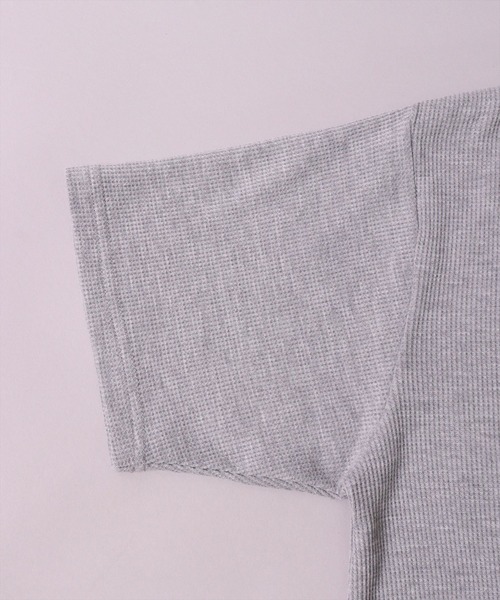 FRUIT OF THE LOOM(フルーツオブザルーム)の「(GA)【FTL×NUMBER(N)INE】【パックT】ワッフル ラウンドヘム ヘンリーネック Tシャツ(Tシャツ/カットソー・メンズ・ブラック/杢グレー/オフホワイト・L/M/XL)」の20枚目の写真