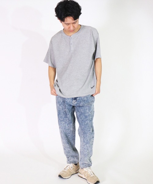 FRUIT OF THE LOOM(フルーツオブザルーム)の「(GA)【FTL×NUMBER(N)INE】【パックT】ワッフル ラウンドヘム ヘンリーネック Tシャツ(Tシャツ/カットソー・メンズ・ブラック/杢グレー/オフホワイト・L/M/XL)」の12枚目の写真
