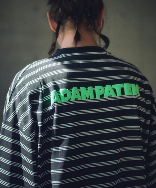 ADAM PATEK(アダムパテック)の「mlt5093-rounded border long sleeveT ロングスリーブTシャツ(Tシャツ/カットソー・メンズ・ブラック/ホワイト・2/1)」の10枚目の写真