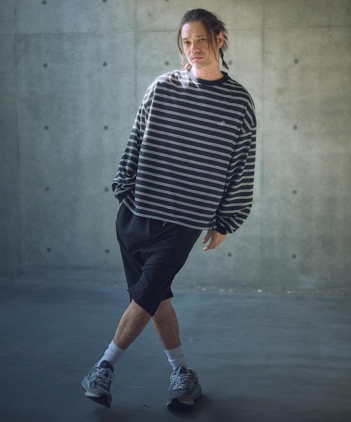 ADAM PATEK(アダムパテック)の「mlt5093-rounded border long sleeveT ロングスリーブTシャツ(Tシャツ/カットソー・メンズ・ブラック/ホワイト・2/1)」の14枚目の写真