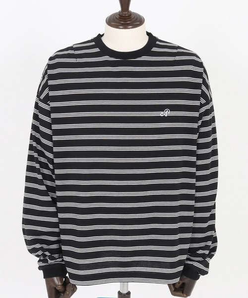 ADAM PATEK(アダムパテック)の「mlt5093-rounded border long sleeveT ロングスリーブTシャツ(Tシャツ/カットソー・メンズ・ブラック/ホワイト・2/1)」の18枚目の写真