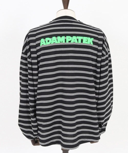 ADAM PATEK(アダムパテック)の「mlt5093-rounded border long sleeveT ロングスリーブTシャツ(Tシャツ/カットソー・メンズ・ブラック/ホワイト・2/1)」の19枚目の写真