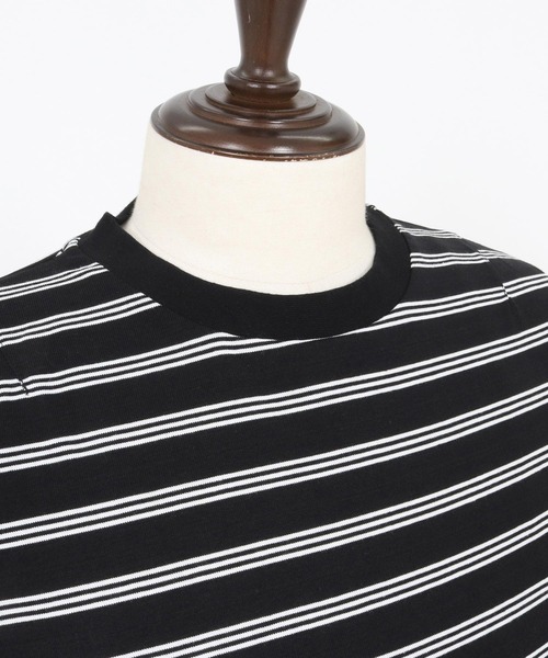 ADAM PATEK(アダムパテック)の「mlt5093-rounded border long sleeveT ロングスリーブTシャツ(Tシャツ/カットソー・メンズ・ブラック/ホワイト・2/1)」の20枚目の写真