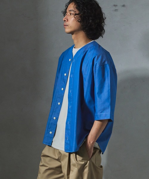 JOURNAL STANDARD relume(ジャーナルスタンダード レリューム)の「【ZOZO限定】CHAMBRAY ベースボールシャツ(シャツ/ブラウス・メンズ・ロイヤルブルー/ブルー/ブラック・XS/S/M/L/XL)」の17枚目の写真