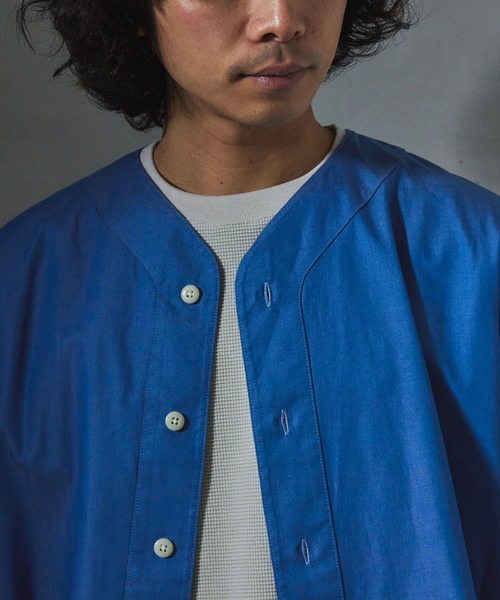 JOURNAL STANDARD relume(ジャーナルスタンダード レリューム)の「【ZOZO限定】CHAMBRAY ベースボールシャツ(シャツ/ブラウス・メンズ・ロイヤルブルー/ブルー/ブラック・XS/S/M/L/XL)」の19枚目の写真