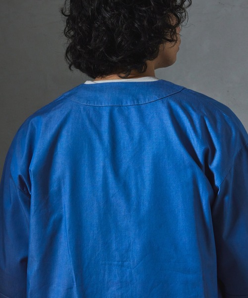 JOURNAL STANDARD relume(ジャーナルスタンダード レリューム)の「【ZOZO限定】CHAMBRAY ベースボールシャツ(シャツ/ブラウス・メンズ・ロイヤルブルー/ブルー/ブラック・XS/S/M/L/XL)」の16枚目の写真