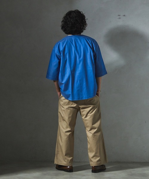 JOURNAL STANDARD relume(ジャーナルスタンダード レリューム)の「【ZOZO限定】CHAMBRAY ベースボールシャツ(シャツ/ブラウス・メンズ・ロイヤルブルー/ブルー/ブラック・XS/S/M/L/XL)」の15枚目の写真