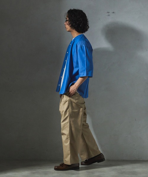 JOURNAL STANDARD relume(ジャーナルスタンダード レリューム)の「【ZOZO限定】CHAMBRAY ベースボールシャツ(シャツ/ブラウス・メンズ・ロイヤルブルー/ブルー/ブラック・XS/S/M/L/XL)」の14枚目の写真