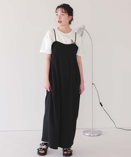 titivate(ティティベイト)の「バックロゴゆるっとTシャツ(Tシャツ/カットソー・レディース・チャコール/ネイビー/ホワイト系その他/ピンク/グレー/オフホワイト・S/M/L)」の7枚目の写真