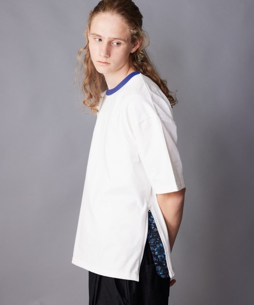 rehacer(レアセル)の「rehacer : Color Rib Crew Neck CS / カラーリブクルーネックカットソー(Tシャツ/カットソー・メンズ・ブラック/グレー/ホワイト・SMALL/MEDIUM/LARGE/X-LARGE)」の1枚目の写真