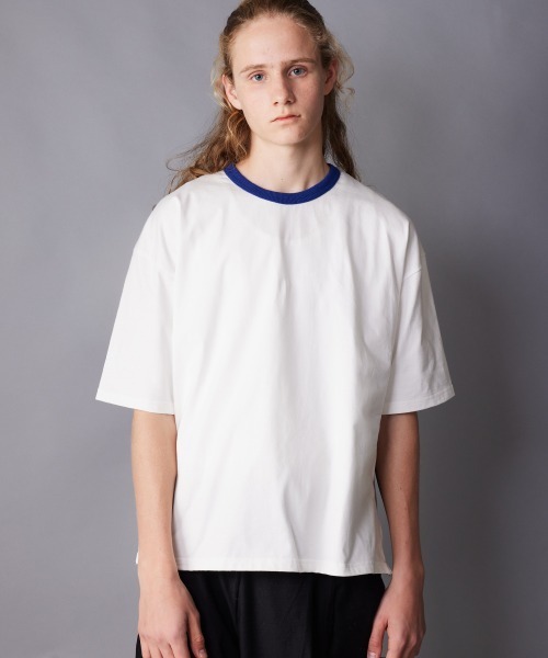 rehacer(レアセル)の「rehacer : Color Rib Crew Neck CS / カラーリブクルーネックカットソー(Tシャツ/カットソー・メンズ・ブラック/グレー/ホワイト・SMALL/MEDIUM/LARGE/X-LARGE)」の6枚目の写真