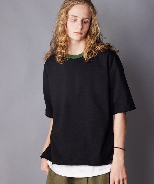 rehacer(レアセル)の「rehacer : Color Rib Crew Neck CS / カラーリブクルーネックカットソー(Tシャツ/カットソー・メンズ・ブラック/グレー/ホワイト・SMALL/MEDIUM/LARGE/X-LARGE)」の13枚目の写真