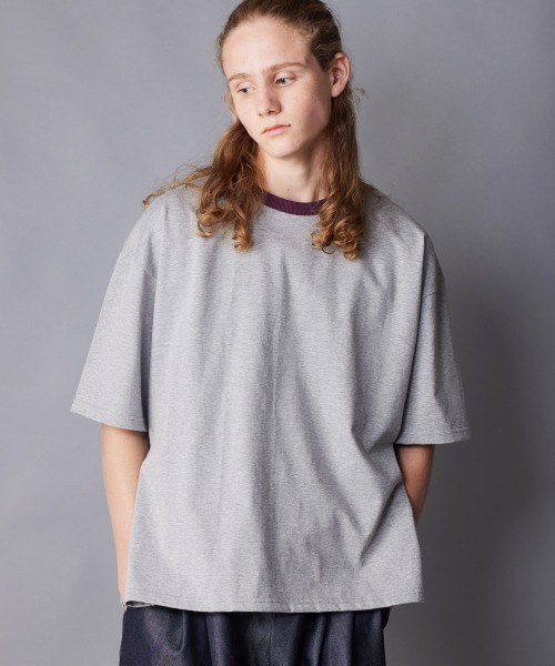 rehacer(レアセル)の「rehacer : Color Rib Crew Neck CS / カラーリブクルーネックカットソー(Tシャツ/カットソー・メンズ・ブラック/グレー/ホワイト・SMALL/MEDIUM/LARGE/X-LARGE)」の15枚目の写真