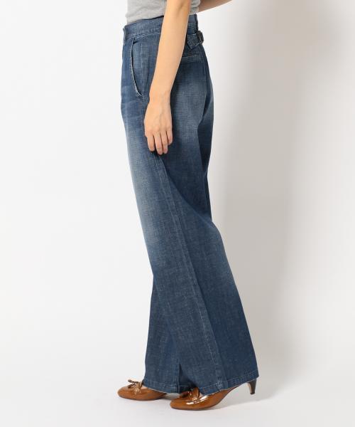 23区（ニジュウサンク）の「23区denimウォッシュドスラブデニム ワイドパンツ（デニムパンツ・レディース・ダルブルー系・48/46/50/44）」の9枚目の写真