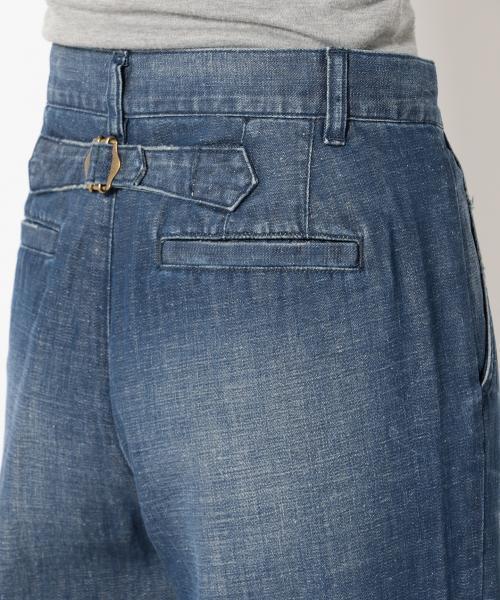23区（ニジュウサンク）の「23区denimウォッシュドスラブデニム ワイドパンツ（デニムパンツ・レディース・ダルブルー系・48/46/50/44）」の7枚目の写真