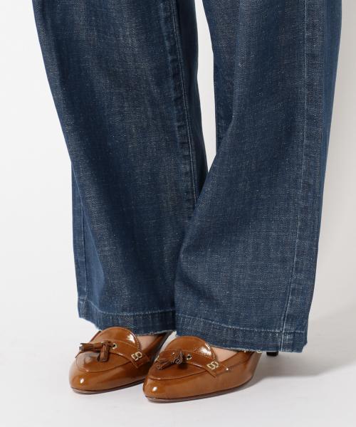 23区（ニジュウサンク）の「23区denimウォッシュドスラブデニム ワイドパンツ（デニムパンツ・レディース・ダルブルー系・48/46/50/44）」の4枚目の写真