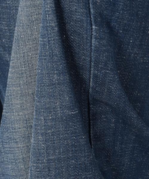 23区（ニジュウサンク）の「23区denimウォッシュドスラブデニム ワイドパンツ（デニムパンツ・レディース・ダルブルー系・48/46/50/44）」の2枚目の写真