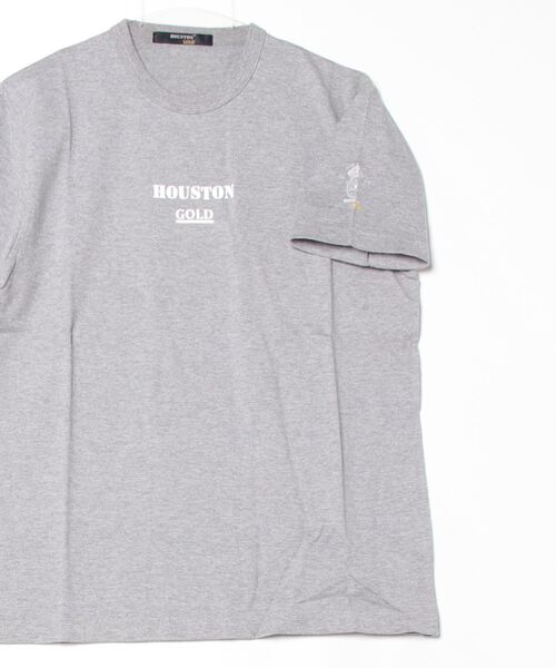 HOUSTON(ヒューストン)の「【T9】【HOUSTON GOLD/ヒューストン ゴールド】CREW NECK S/S TEE クルーネック ショートスリーブ Tシャツ HG201X(Tシャツ/カットソー・メンズ・グレー/ブルー/インディゴブルー/ホワイト・MEDIUM/LARGE/X-LARGE)」の16枚目の写真