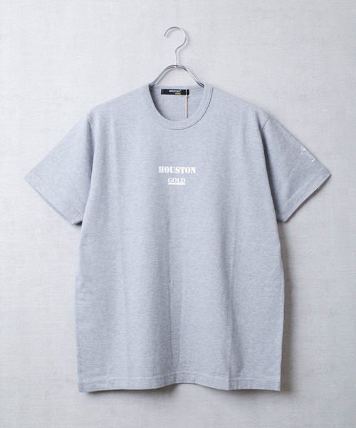 HOUSTON(ヒューストン)の「【T9】【HOUSTON GOLD/ヒューストン ゴールド】CREW NECK S/S TEE クルーネック ショートスリーブ Tシャツ HG201X(Tシャツ/カットソー・メンズ・グレー/ブルー/インディゴブルー/ホワイト・MEDIUM/LARGE/X-LARGE)」の3枚目の写真