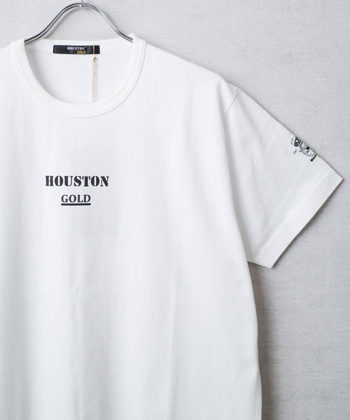 HOUSTON(ヒューストン)の「【T9】【HOUSTON GOLD/ヒューストン ゴールド】CREW NECK S/S TEE クルーネック ショートスリーブ Tシャツ HG201X(Tシャツ/カットソー・メンズ・グレー/ブルー/インディゴブルー/ホワイト・MEDIUM/LARGE/X-LARGE)」の20枚目の写真
