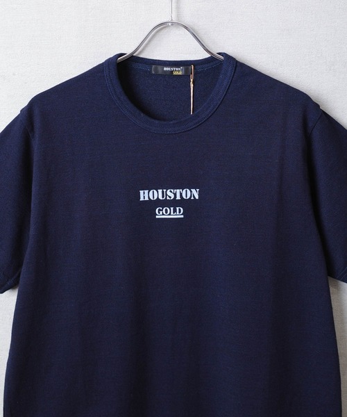 HOUSTON(ヒューストン)の「【T9】【HOUSTON GOLD/ヒューストン ゴールド】CREW NECK S/S TEE クルーネック ショートスリーブ Tシャツ HG201X(Tシャツ/カットソー・メンズ・グレー/ブルー/インディゴブルー/ホワイト・MEDIUM/LARGE/X-LARGE)」の8枚目の写真