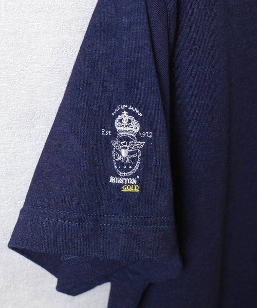 HOUSTON(ヒューストン)の「【T9】【HOUSTON GOLD/ヒューストン ゴールド】CREW NECK S/S TEE クルーネック ショートスリーブ Tシャツ HG201X(Tシャツ/カットソー・メンズ・グレー/ブルー/インディゴブルー/ホワイト・MEDIUM/LARGE/X-LARGE)」の14枚目の写真
