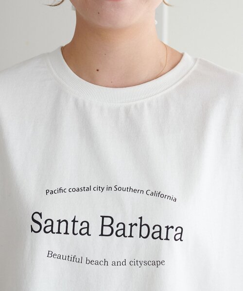 DISCOAT（ディスコート）の「【WEB限定】Santa BarbaraロゴプリントロンT（Tシャツ/カットソー・レディース・ネイビー/ホワイト/カーキ・MEDIUM）」の11枚目の写真