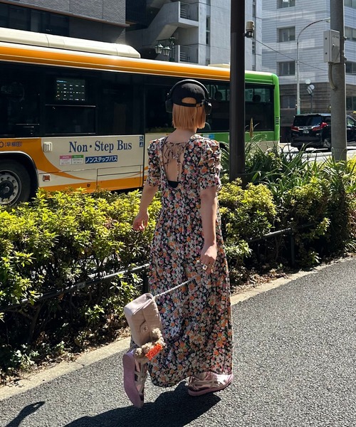 Alley Tokyo(アリートーキョー)の「古着っぽワンピ(ワンピース・レディース・ブラック/ブルー/ミント/ピンク・FREE)」の13枚目の写真