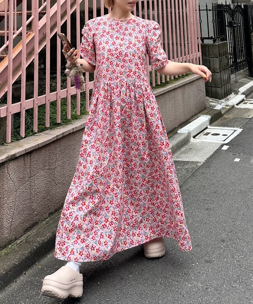 最終価格　お値引き不可。美品☆トッカ☆ピンク　花柄　ワンピース 美品☆TOCCAトッカ☆お花刺繍 ピンクワンピース☆140