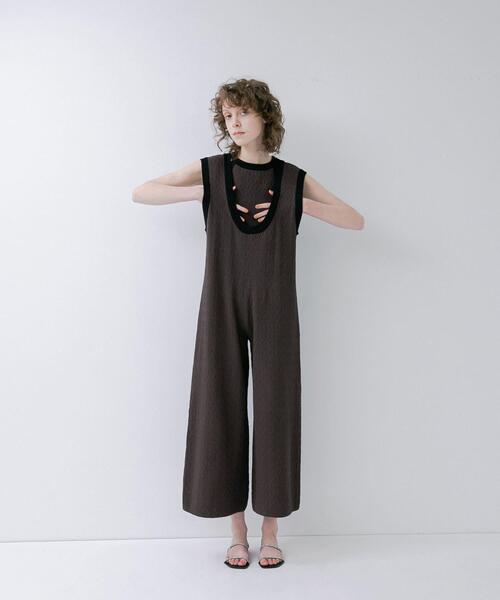 LAATO（ラート）の「set overalls（サロペット/オーバーオール・レディース・ブラウン/ブラック・FREE/TALL）」の5枚目の写真