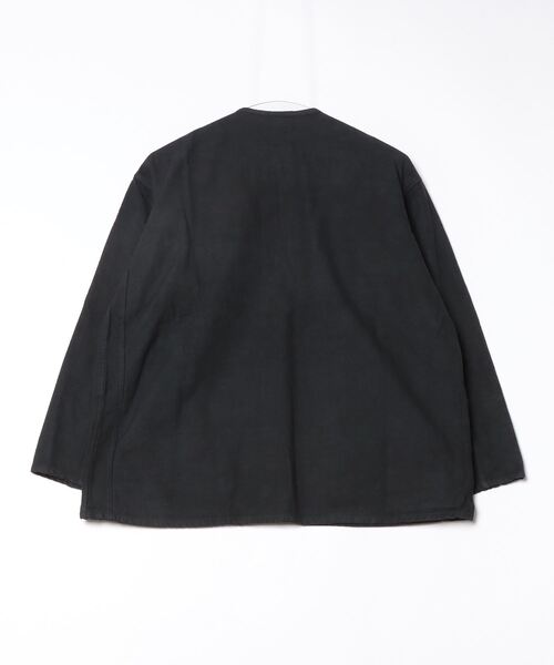 MILITARY(ミリタリー)の「実物 新品 デッドストック ロシア軍 70s ヘンリーネック スリーピングシャツ UNEVEN DYEING(シャツ/ブラウス・メンズ・ブラック・54/58)」の2枚目の写真