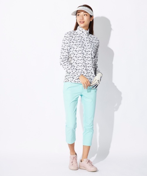 marie claire(マリ・クレール)の「【marie claire/マリ.クレール】レディースハーフジップ長袖シャツ 小花柄 ゴルフ(シャツ/ブラウス・レディース・イエロー/ブラック/ブルー・LARGE/XX-LARGE/X-LARGE/MEDIUM)」の8枚目の写真