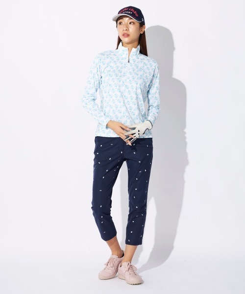 marie claire(マリ・クレール)の「【marie claire/マリ.クレール】レディースハーフジップ長袖シャツ 小花柄 ゴルフ(シャツ/ブラウス・レディース・イエロー/ブラック/ブルー・LARGE/XX-LARGE/X-LARGE/MEDIUM)」の17枚目の写真