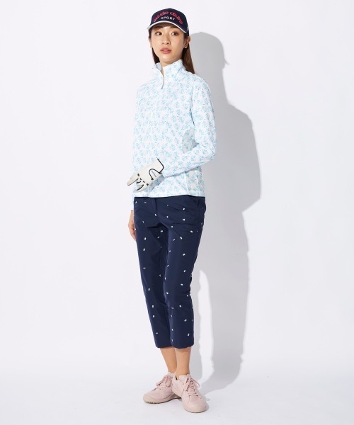 marie claire(マリ・クレール)の「【marie claire/マリ.クレール】レディースハーフジップ長袖シャツ 小花柄 ゴルフ(シャツ/ブラウス・レディース・イエロー/ブラック/ブルー・LARGE/XX-LARGE/X-LARGE/MEDIUM)」の18枚目の写真