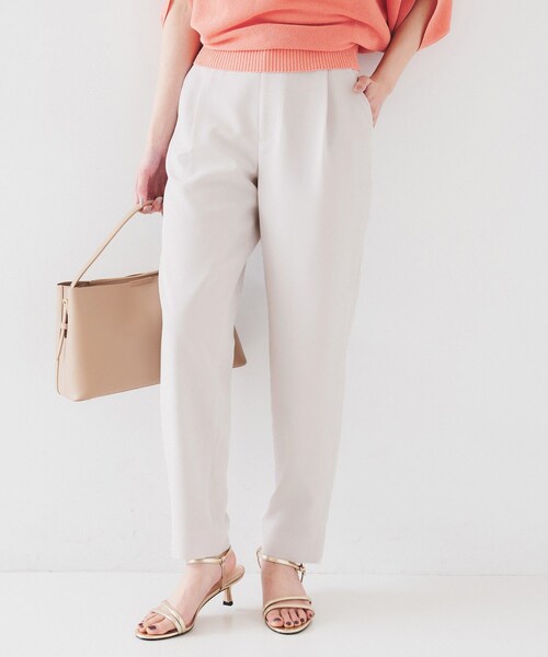 UNTITLED（アンタイトル）の「【オンオフ/ストレッチ】ツイルテーパードパンツ（その他パンツ・レディース・オフホワイト/ブラック/ブラウン系その他/ナチュラル・00/01/02/03/04/42/44/46/48/50）」の18枚目の写真