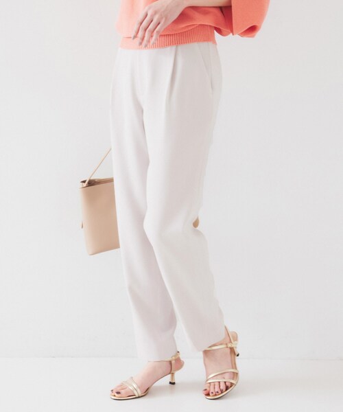 UNTITLED（アンタイトル）の「【オンオフ/ストレッチ】ツイルテーパードパンツ（その他パンツ・レディース・オフホワイト/ブラック/ブラウン系その他/ナチュラル・00/01/02/03/04/42/44/46/48/50）」の19枚目の写真