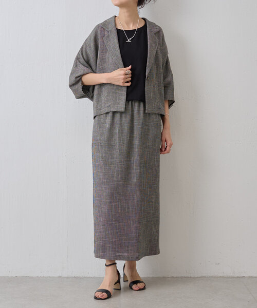 BEARDSLEY（ビアズリー）の「ツイードスカート（スカート・レディース・ブラック・FREE）」の2枚目の写真