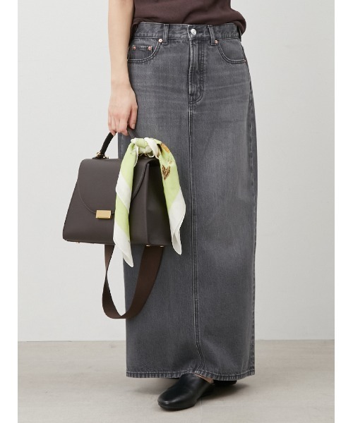 セール】後ベンツストレートマキシデニムスカート（スカート）｜Mila