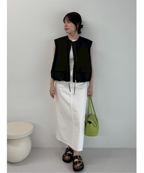 セール】後ベンツストレートマキシデニムスカート（スカート）｜Mila