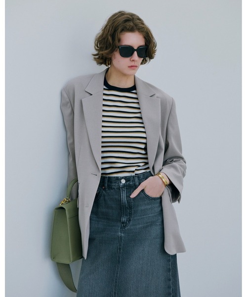 セール】後ベンツストレートマキシデニムスカート（スカート）｜Mila