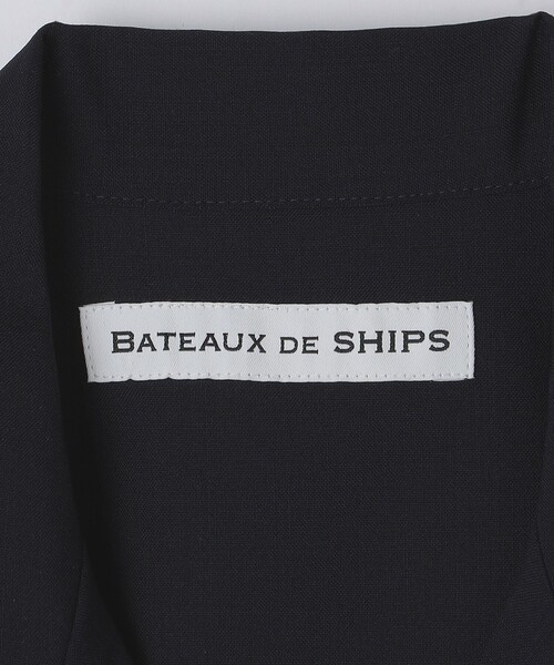 SHIPS（シップス）の「BATEAUX DE SHIPS: ウール トロピカル 半袖 シャツ（シャツ/ブラウス・メンズ・ネイビー・2）」の7枚目の写真