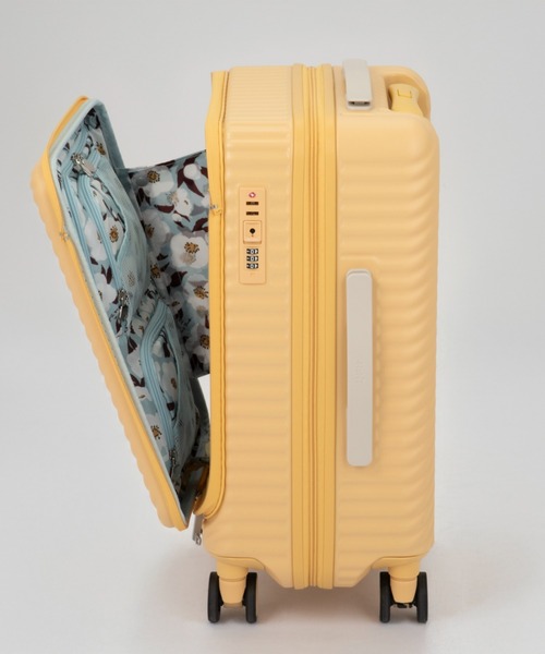 HaNT(ハント)の「スーツケース ココント 機内持込 キャスターストッパー フロントポケット 05511(スーツケース/キャリーバッグ・レディース・ネイビー/ブラック/グレイッシュベージュ/イエロー/ピンク/モーブ系/ブルー系/グレー・FREE)」の16枚目の写真