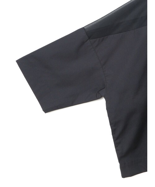 mizuiroind スタンドカラーシアーシャツ ブラック mizuiro ind スタンドカラーシアーシャツ｜ MARcourt ONLINE