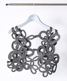 RUMCHE（ラムシェ）の「Lame Flower Bond Yarn Harness / ラメフラワー